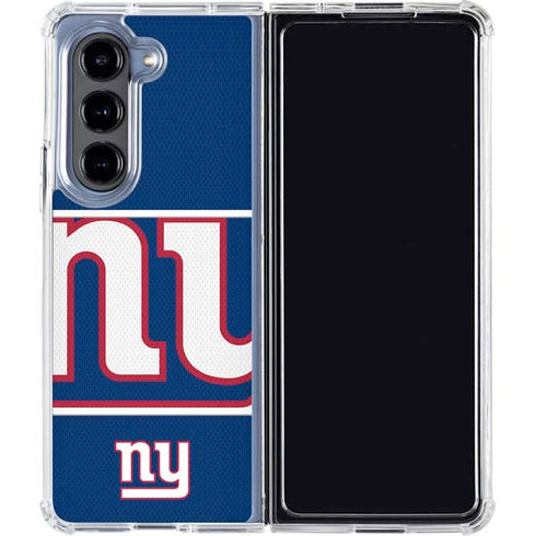 NFL New York Giants Zone Block Galaxy Z Fold5 5G Clear Case