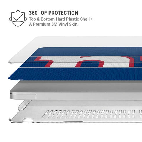 NFL New York Giants Zone Block MacBook Air 13in M1 (2021) Case plus Skin