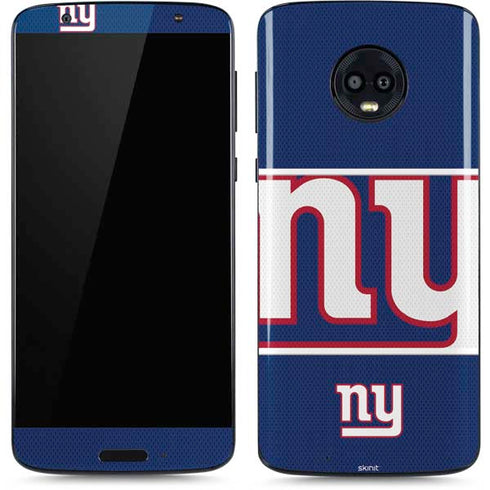 NFL New York Giants Zone Block Moto G6 Skin