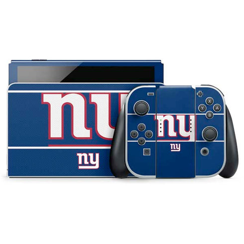 NFL New York Giants Zone Block Nintendo Switch OLED (2021) Skin