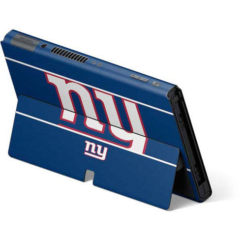 NFL New York Giants Zone Block Nintendo Switch OLED (2021) Skin