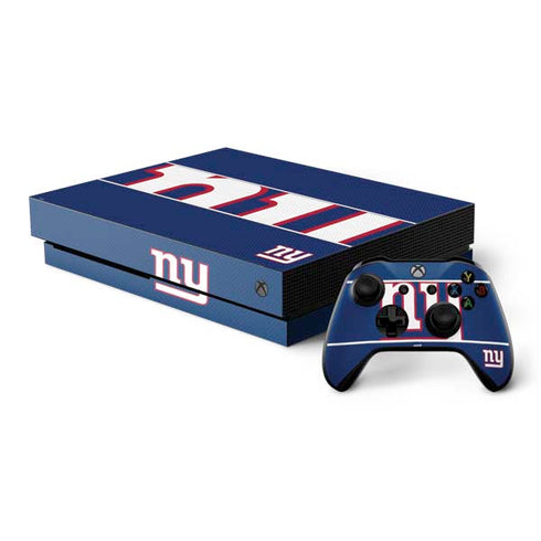 NFL New York Giants Zone Block Xbox One X Bundle Skin