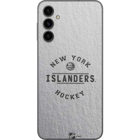 NHL New York Islanders Black Text Galaxy A14 5G Skin
