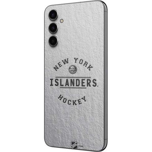 NHL New York Islanders Black Text Galaxy A14 5G Skin