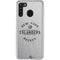 NHL New York Islanders Black Text Galaxy A21 Clear Case