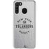 NHL New York Islanders Black Text Galaxy A21 Clear Case