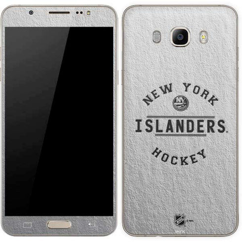 NHL New York Islanders Black Text Galaxy J7 Skin