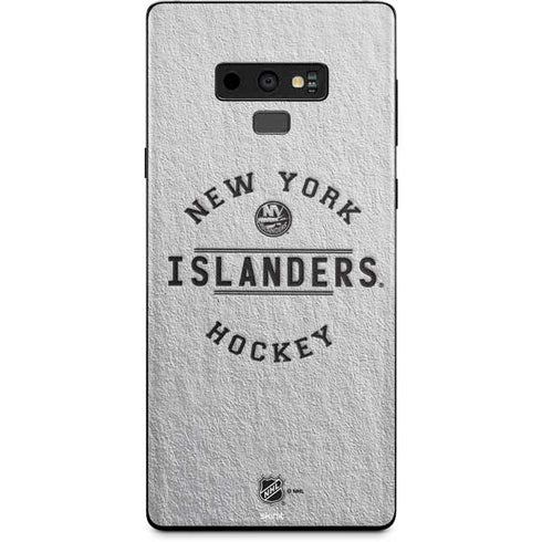 NHL New York Islanders Black Text Galaxy Note 9 Skin