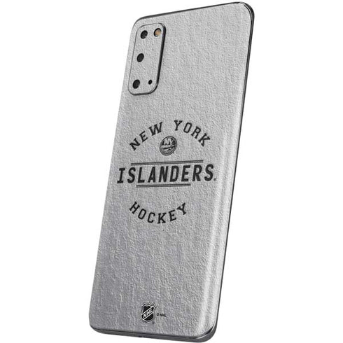 NHL New York Islanders Black Text Galaxy S20 Skin