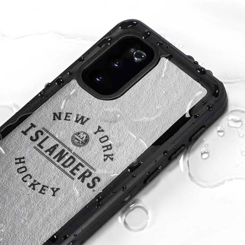 NHL New York Islanders Black Text Galaxy S20 Waterproof Case