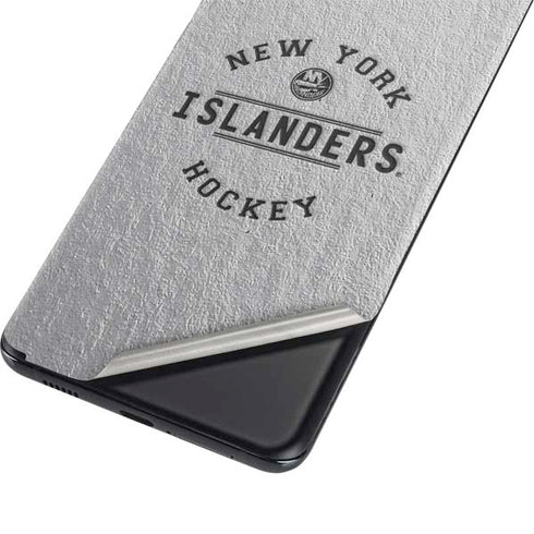 NHL New York Islanders Black Text Galaxy S21 Plus 5G Skin