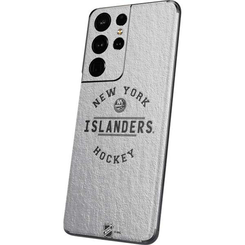 NHL New York Islanders Black Text Galaxy S21 Ultra 5G Skin