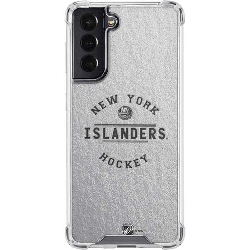 NHL New York Islanders Black Text Galaxy S22 Clear Case