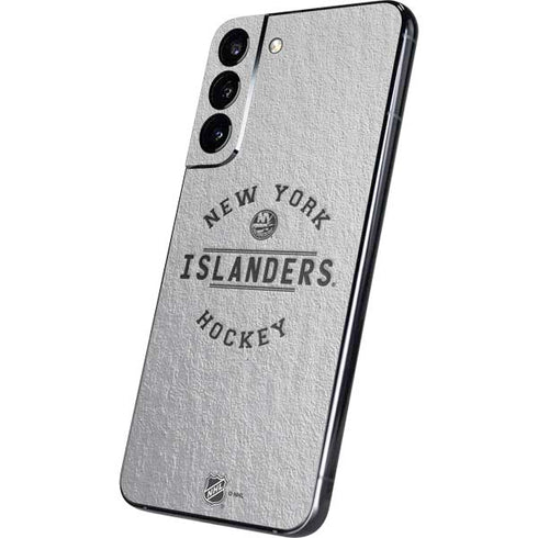 NHL New York Islanders Black Text Galaxy S22 Plus Skin