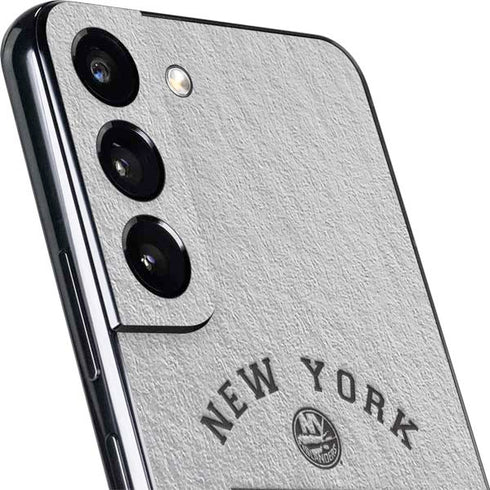 NHL New York Islanders Black Text Galaxy S22 Plus Skin