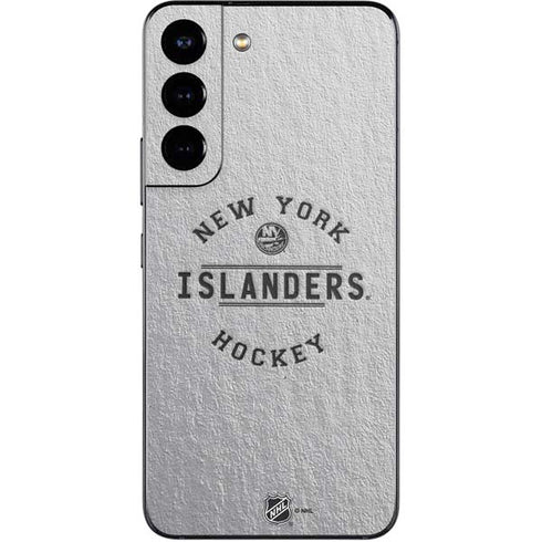 NHL New York Islanders Black Text Galaxy S22 Skin