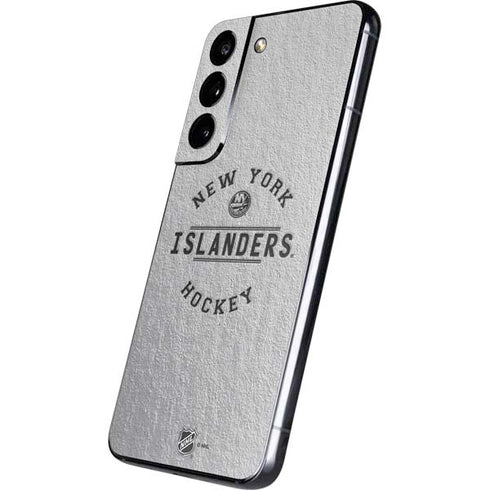 NHL New York Islanders Black Text Galaxy S22 Skin