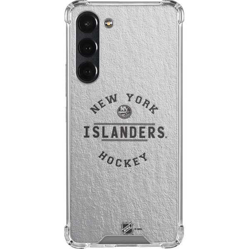 NHL New York Islanders Black Text Galaxy S23 Plus Clear Case