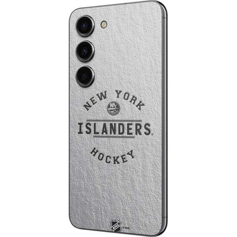 NHL New York Islanders Black Text Galaxy S23 Skin