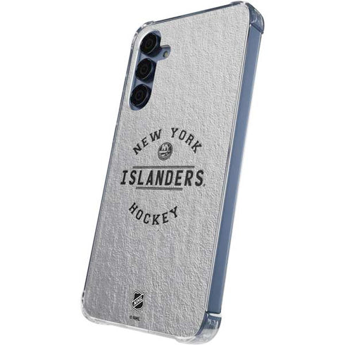 NHL New York Islanders Black Text Galaxy S24 Clear Case