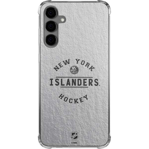 NHL New York Islanders Black Text Galaxy S24 Plus Clear Case