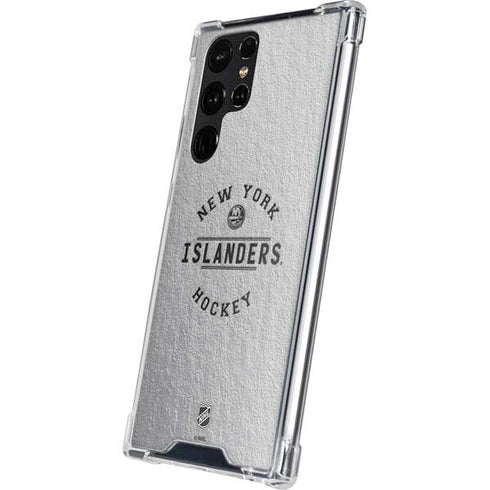 NHL New York Islanders Black Text Galaxy S24 Ultra Clear Case