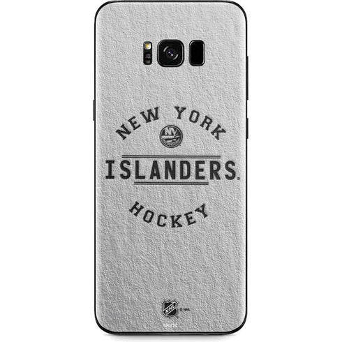 NHL New York Islanders Black Text Galaxy S8 Skin