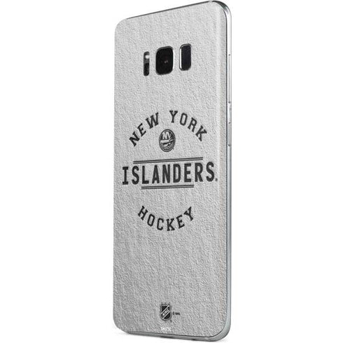 NHL New York Islanders Black Text Galaxy S8 Skin