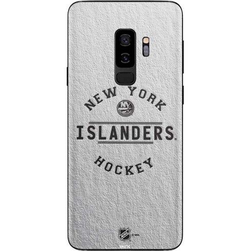 NHL New York Islanders Black Text Galaxy S9 Plus Skin