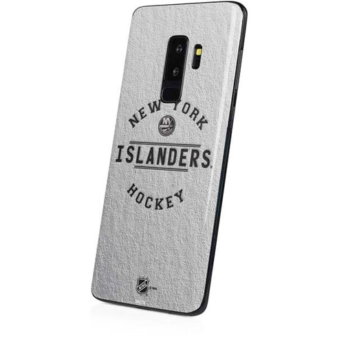 NHL New York Islanders Black Text Galaxy S9 Plus Skin