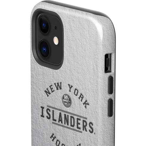 NHL New York Islanders Black Text iPhone 12 Impact Case