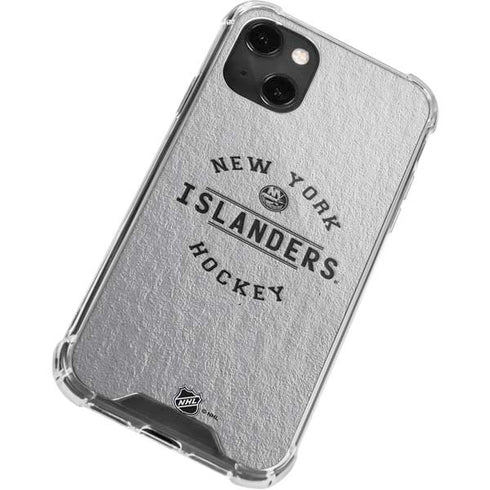 NHL New York Islanders Black Text iPhone 13 Mini Clear Case