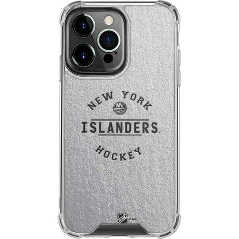 NHL New York Islanders Black Text iPhone 14 Pro Clear Case