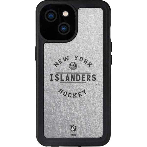NHL New York Islanders Black Text iPhone 15 Waterproof Case