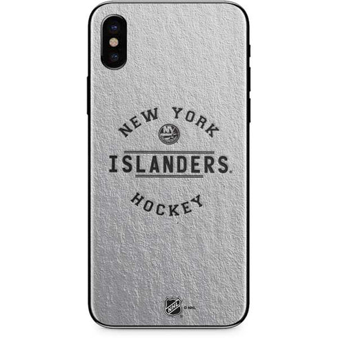 NHL New York Islanders Black Text iPhone X Skin