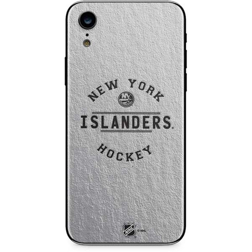 NHL New York Islanders Black Text iPhone XR Skin