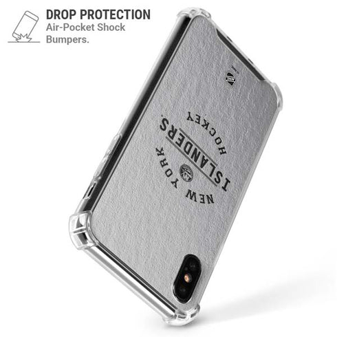 NHL New York Islanders Black Text iPhone XS Max Clear Case
