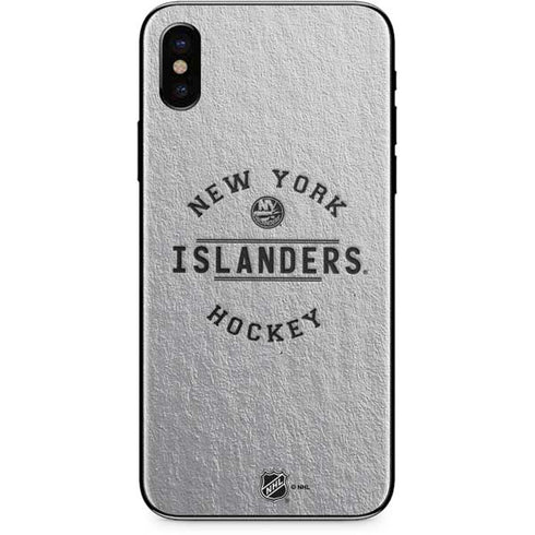 NHL New York Islanders Black Text iPhone XS Skin