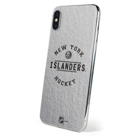 NHL New York Islanders Black Text iPhone XS Skin