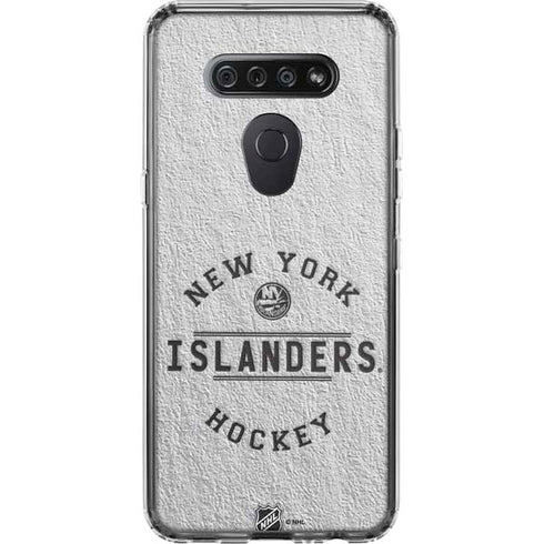 NHL New York Islanders Black Text LG K51/Q51 Clear Case