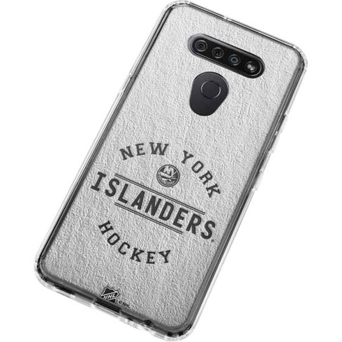 NHL New York Islanders Black Text LG K51/Q51 Clear Case