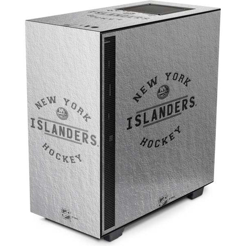 NHL New York Islanders Black Text NZXT H510 Compact ATX Mid-Tower Case Skin