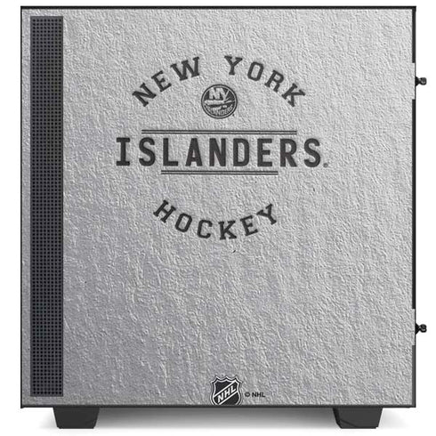 NHL New York Islanders Black Text NZXT H510 Compact ATX Mid-Tower Case Skin