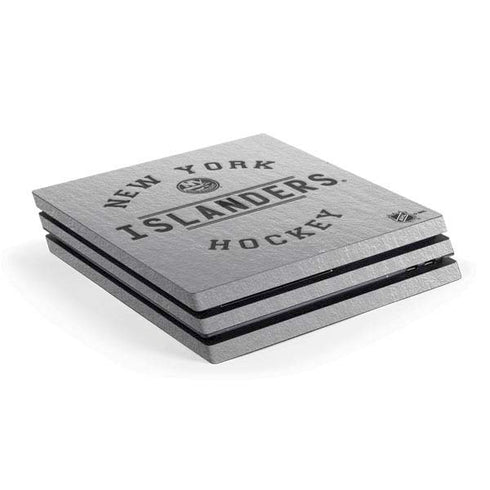 NHL New York Islanders Black Text PS4 Pro Console Skin