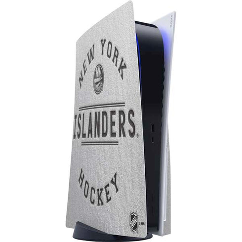 NHL New York Islanders Black Text PS5 Console Skin