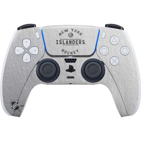 NHL New York Islanders Black Text PS5 Controller Skin