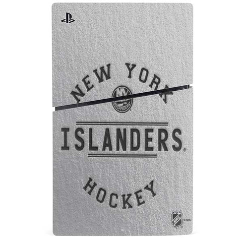 NHL New York Islanders Black Text PS5 Slim Disk Bundle Skin