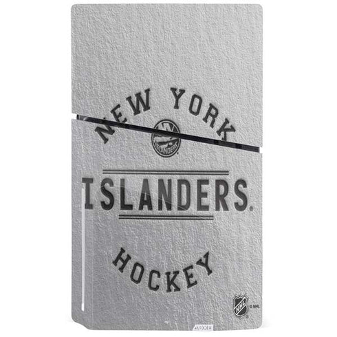 NHL New York Islanders Black Text PS5 Slim Disk Bundle Skin