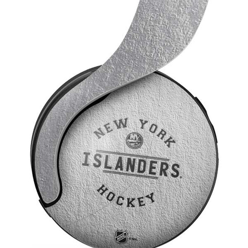 NHL New York Islanders Black Text PULSE 3D Wireless Headset for PS5 Skin