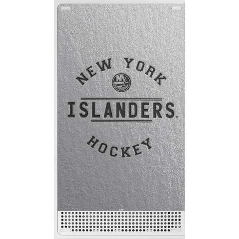 NHL New York Islanders Black Text Xbox Series S Console Skin